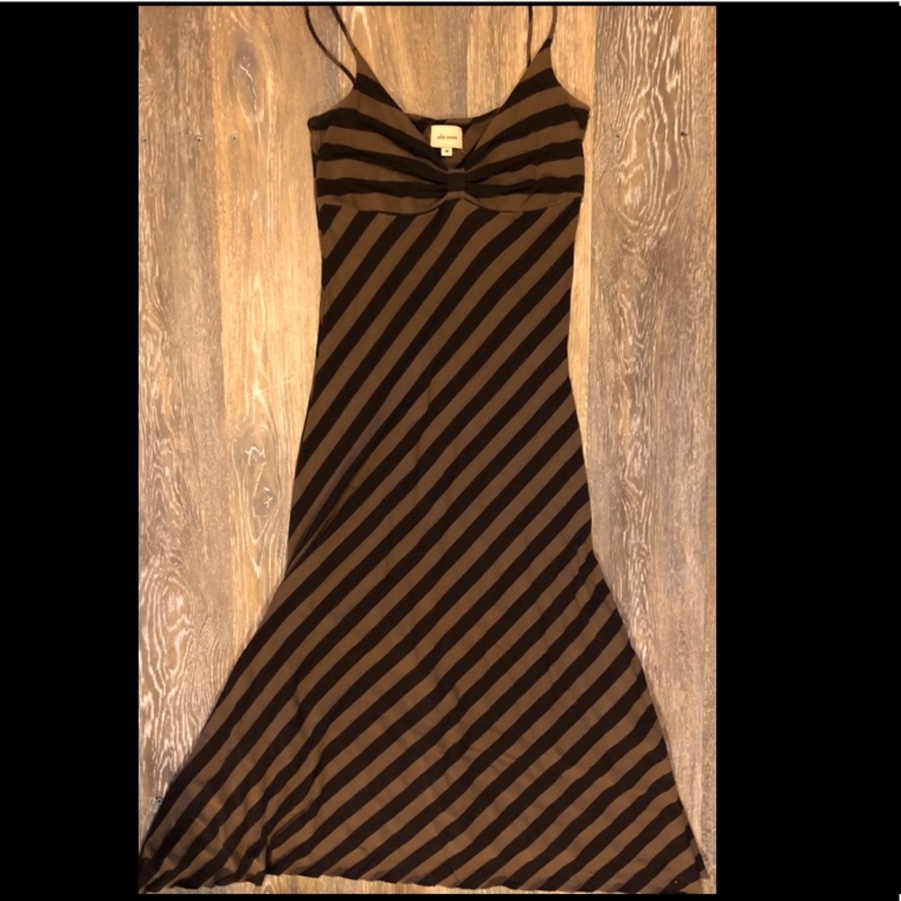Beautiful brown striped dress